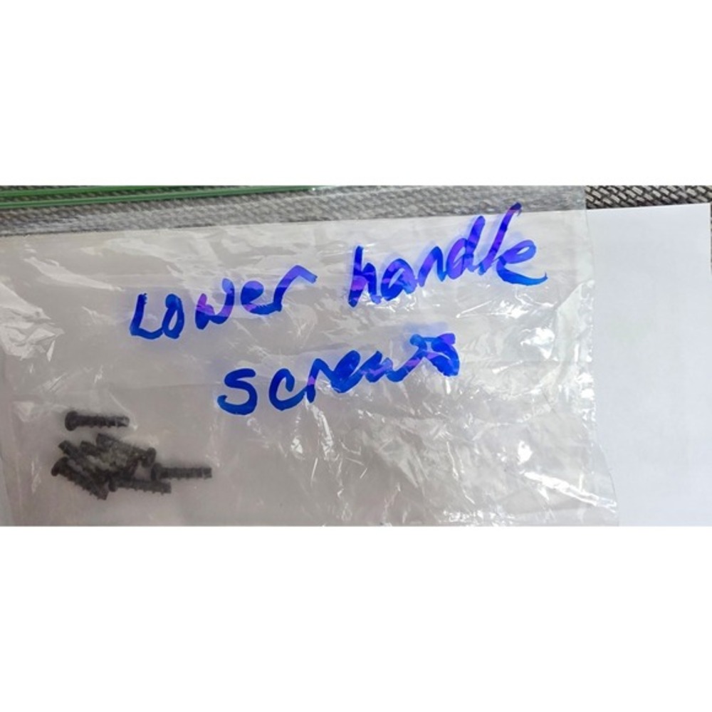 Lower Handle Screws Black Hardware Replacement Fasteners Set of 8